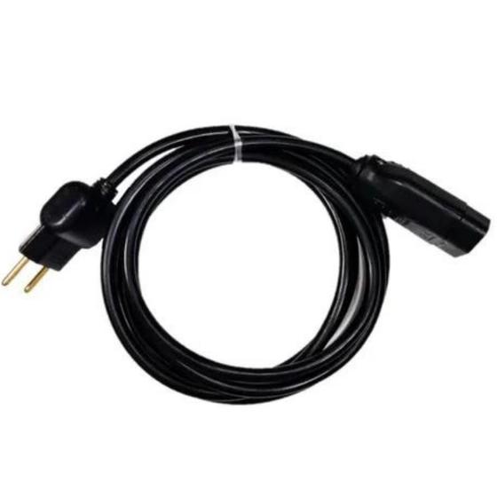 Imagem de Extensão Elétrica 10a/20a Reforçada 5 m Pp 2x2,5mm Plug Reto