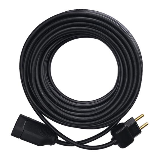 Imagem de Extensão Elétrica 20a 30 metros cabo pp 3x1mm Megatron com Pinos Macho e Fêmea de 20a