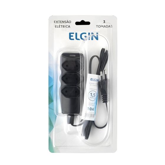 Extensão Elétrica 3 tomadas, 2 Polos, 1,5 metros, Elgin - 46REX203001M Menor preço em Extensão Elétrica 3 tomadas, 2 Polos, 1,5 metros, Elgin - 46REX203001M