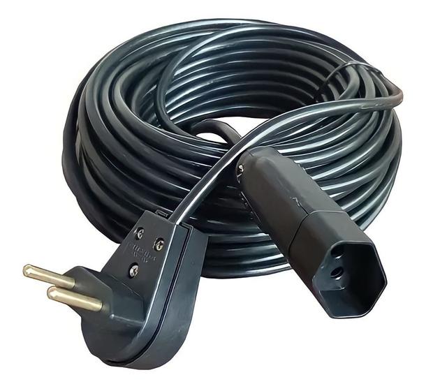 Extensão Elétrica 40 Metros 20A Cabo PP 2x1,0 Reforçada Menor preço em Extensão Elétrica 40 Metros 20A Cabo PP 2x1,0 Reforçada