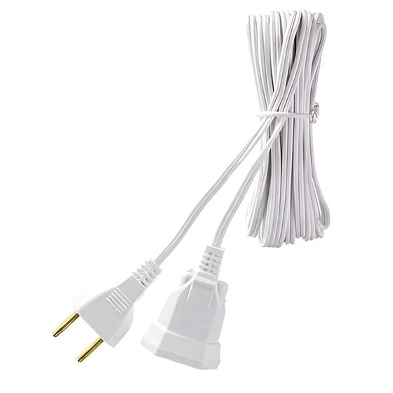 Imagem de Extensao eletrica prolongador 05.0m 2x0.75 branco fc fios