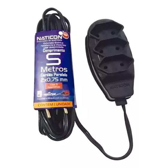 Imagem de Extensao extandart 5mts naticon 2p