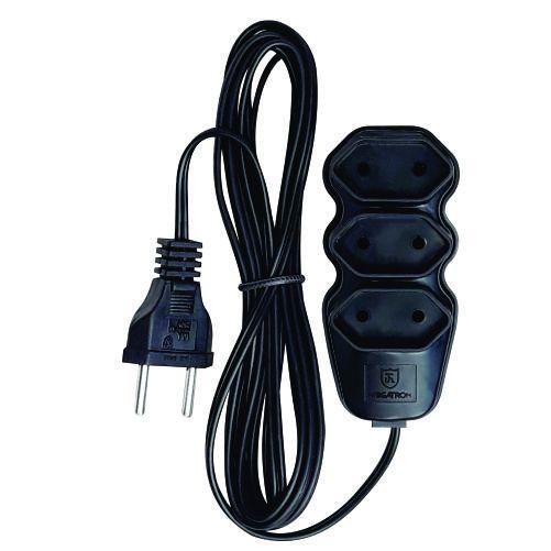 Imagem de Extensão Fio Paralelo 2x75mm 5m Preto Megatron