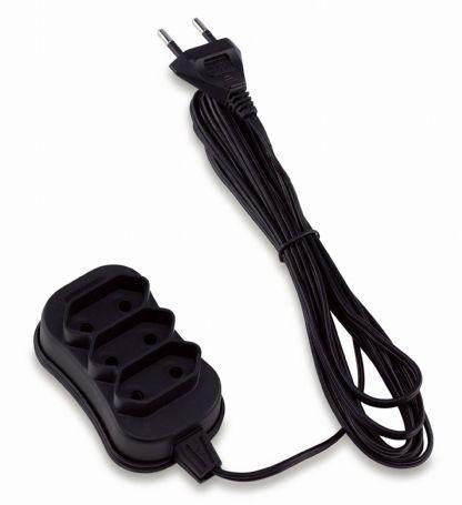 Extensão Force Line 3 Tomadas Slim Bipolar Preta 1,0m Menor preço em Extensão Force Line 3 Tomadas Slim Bipolar Preta 1,0m