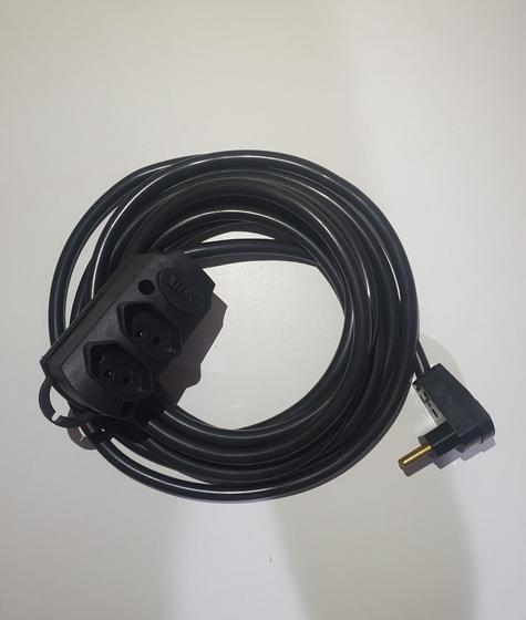Extensão profissional 10A - 50 metros - 2 tomadas - fio 2 x 1,00mm Menor preço em Extensão profissional 10A - 50 metros - 2 tomadas - fio 2 x 1,00mm