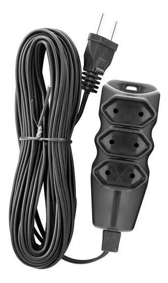 Imagem de Extensão Sort Pl 2x0,75mm² 10m - Cor Preta