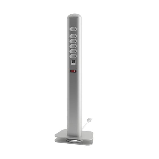 Extensão Totem Elétrico 6 Tomadas + 2 Saídas Usb Menor preço em Extensão Totem Elétrico 6 Tomadas + 2 Saídas Usb