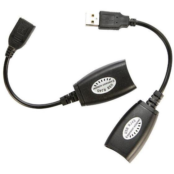 Imagem de Extensão Usb Via Cabo de Rede Lan 45mt - PowerTech