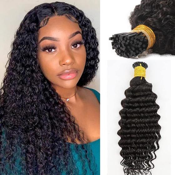 Imagem de Extensões de Cabelo Curly I Tip Smartinnov - Remy Hair 14cm - 50g