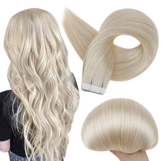 Imagem de Extensões de Cabelo Full Shine - Loiro Platinado - 60 Fitas de 50g