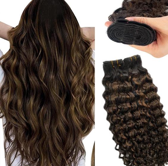 Imagem de Extensões de cabelo Smartinnov Curly Sew in Weft 30cm-60cm 80g