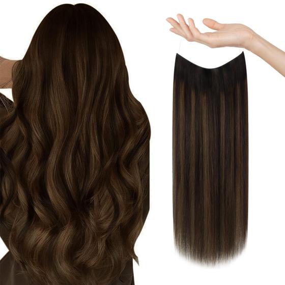 Imagem de Extensões de cabelo Sunny Hair Brown Ombre Clip-in 80g 45cm