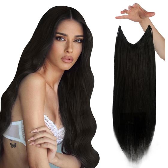 Imagem de Extensões de cabelo Sunny Wire Hair 80g Brown Human Hair 35cm