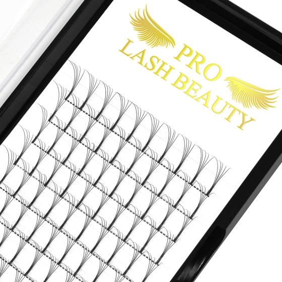 Imagem de Extensões de Cílios 5D Pré-Fabricadas PRO LASHBEAUTY - 0,07 mm - 10 Unidades