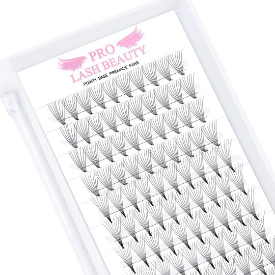 Imagem de Extensões de cílios pré-fabricadas para ventiladores PRO LASHBEAUTY 8D-D-0.07-10