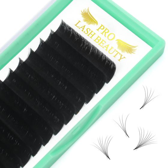 Imagem de Extensões de Cílios Profissionais Lashbeauty - Volume D 0,10-0,19 mm C/D Curl