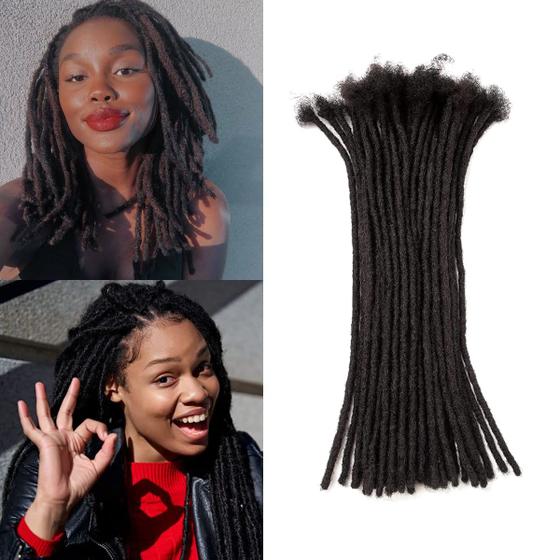 Imagem de Extensões Dreadlock JIAJIA Teresa Pequenas 0,4 cm e Médias 0,8 cm