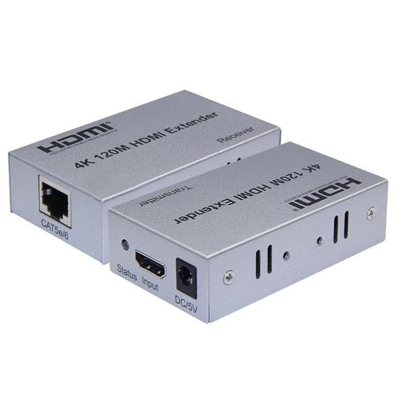 Imagem de Extensor 4k Hdmi Até 80m Amplificado Com Fonte