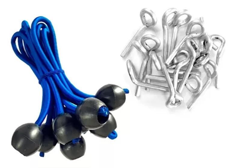 Imagem de Extensor Bolinha Para Instalação Capa Lona Piscina Kit Com 20 Unidades