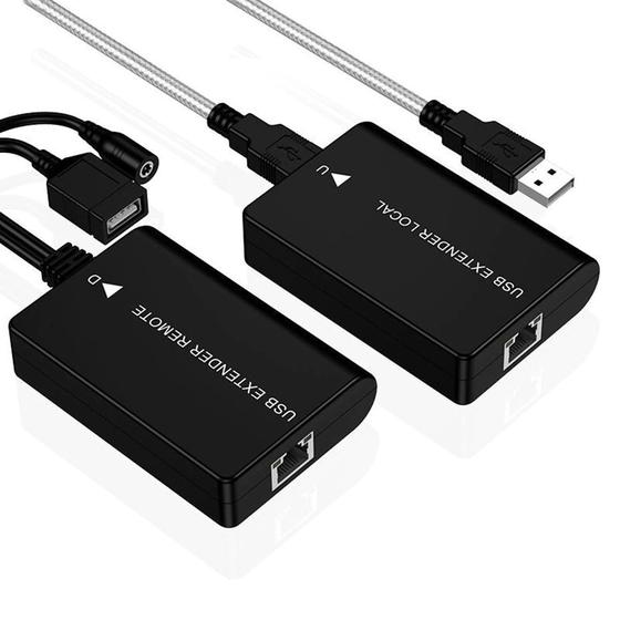 Imagem de Extensor Cabo USB 1.1 por cabo ethernet UTP até 60m com font