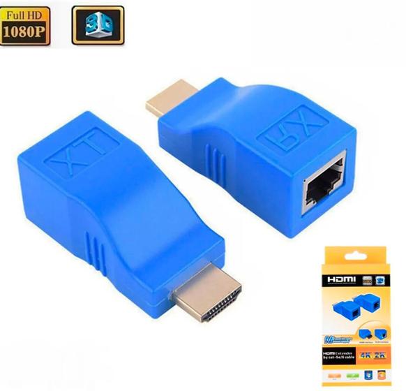 Extensor Conversor Hdmi 4k Rede Rj45 Transmissor E Receptor Não Suporta HDCP Menor preço em Extensor Conversor Hdmi 4k Rede Rj45 Transmissor E Receptor Não Suporta HDCP