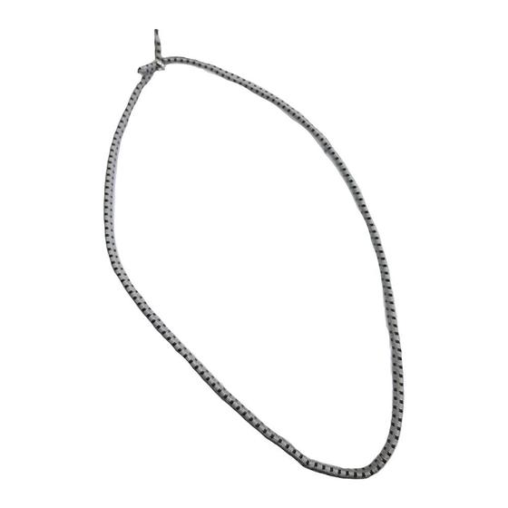 Imagem de Extensor Corda Elastica Sem Gancho 50cm Cinza/Preto - 20UN