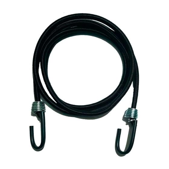 Imagem de Extensor Corda Elástico 2 Metros Bagageiro Gancho Ferro 10u