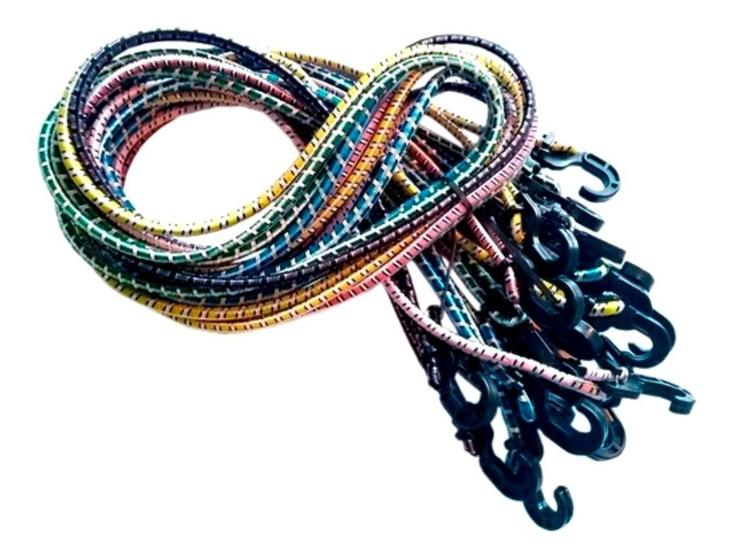 Imagem de Extensor Corda Elástico 2 Mts Bagageiro Moto - 10 Unids
