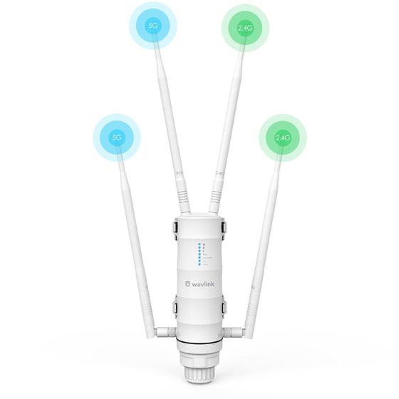 Imagem de Extensor de alcance WiFi WAVLINK AC1200 Repetidor externo IP65