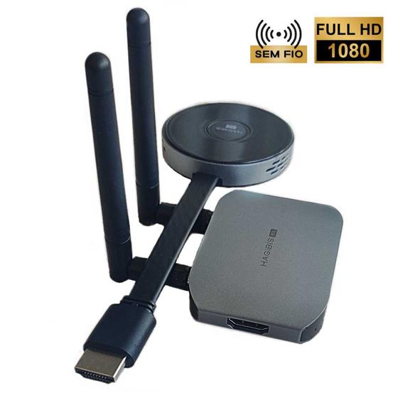 Extensor de Audio e Video Sem Fio HDMI e VGA 5Ghz Transmissor Wireless Imagem com 2 antenas Menor preço em Extensor de Audio e Video Sem Fio HDMI e VGA 5Ghz Transmissor Wireless Imagem com 2 antenas