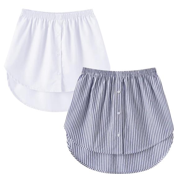 Extensor de camisa feminina Girstunm, mini saia íntima ajustável ...