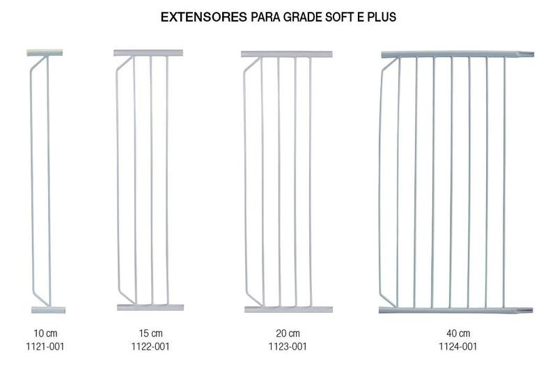 Imagem de Extensor de Grade Para Portas Escadas Corredores Infantil Bebê Pet 15CM Tubline 