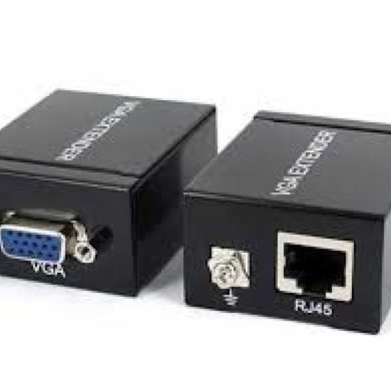 Imagem de Extensor De Sinal Vga Rede Ate 60m Lan Rj45 Knup KP-HM004