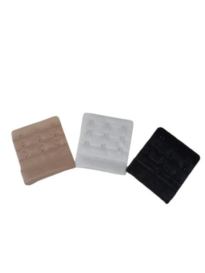 Imagem de Extensor de Sutiã Largo 3 Ganchos 3 Regulagens Kit com 3 Unidades Grande
