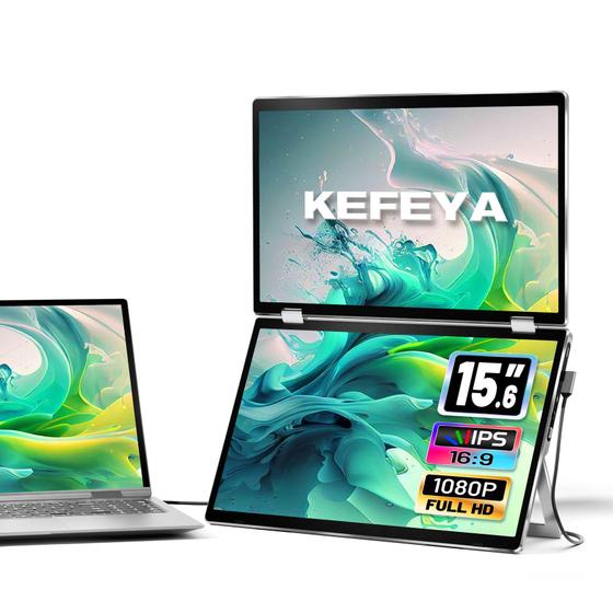 Imagem de Extensor de tela para laptop KEFEYA 15.6" Full HD para Windows e Mac