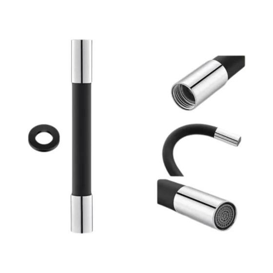 Imagem de Extensor de Torneira 360° - Flexível, Giratório e de Silicone para Cozinha e Banheiro