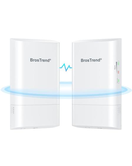 Imagem de Extensor de Wi-Fi BrosTrend 5 GHz 867 Mbps (1km) - Kit com 2 Unidades