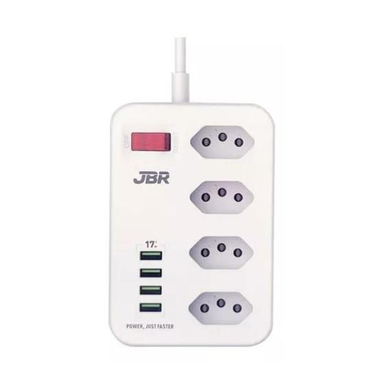Imagem de Extensor Elétrico 4 Tomadas / 4 USB - Bivolt - Rápido