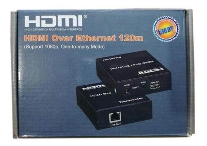 Imagem de Extensor Hdmi 120 Metros Cat5 Cat6 Tx Rx Tcp/Ip