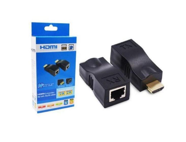Imagem de Extensor Hdmi 30 Metros Via 1 Cabo De Rede Rj45 Cat5E/6