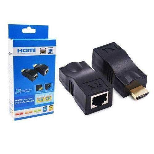 Imagem de Extensor Hdmi 30 Metros Via 1 Cabo Rede Rj45 Cat5E/6