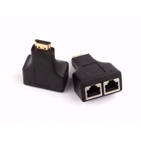 Imagem de Extensor Hdmi 3d 30 Metros Via Cabo De Rede