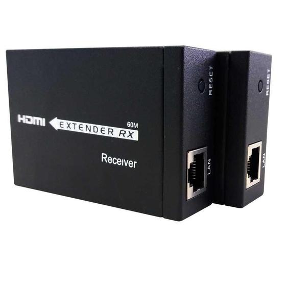 Imagem de Extensor Hdmi 60 Metros Cat5 Ou Cat6 Rj45