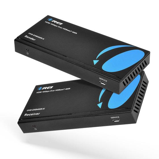 Imagem de Extensor HDMI over Ethernet OREI UHD-EXB400R-K - Suporte 4K