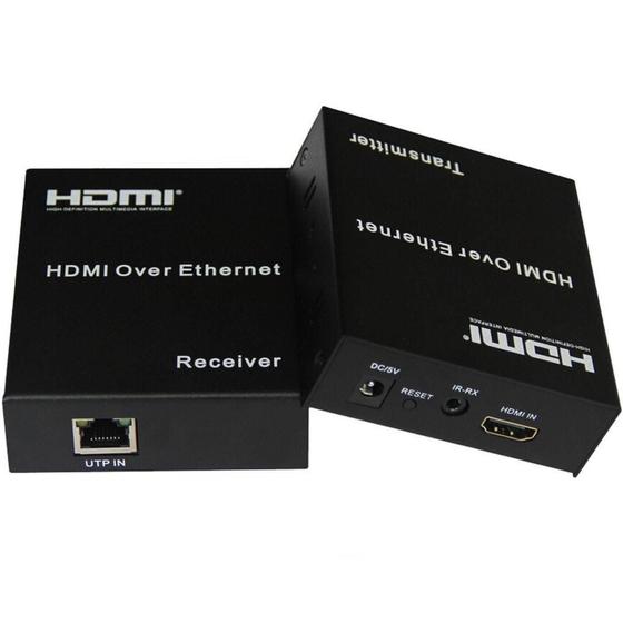 Imagem de Extensor Hdmi Rj45 Cat5E Cat6 Até 120 Metros