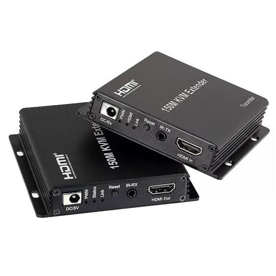 Imagem de Extensor hdmi via cabo rede ate 150mts com 2 usb  + infrared