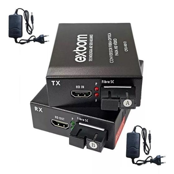 Imagem de Extensor Hdmi Via Fibra Óptica Sc Sm Até 20Km