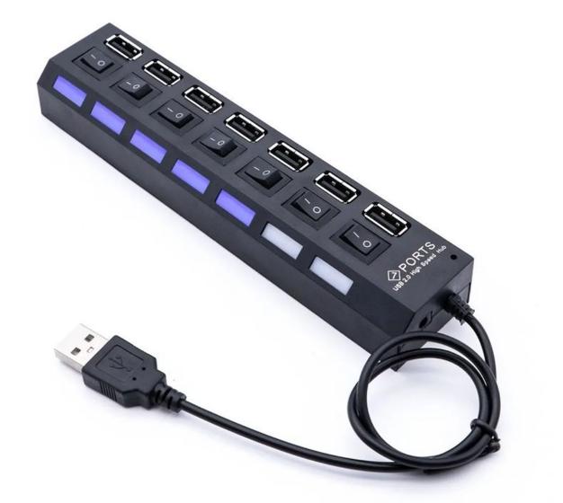 Extensor Hub Usb 2.0 7 Portas Cabo Regua High Speed Premium 480Mbps Menor preço em Extensor Hub Usb 2.0 7 Portas Cabo Regua High Speed Premium 480Mbps