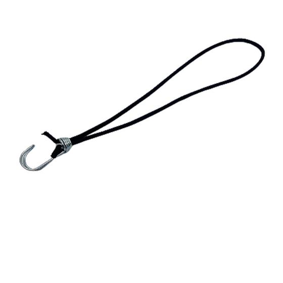 Imagem de Extensor ou Corda Elastica Gancho Duplo 30cm Preto - 15UN