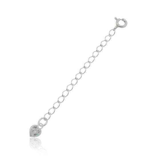 Imagem de Extensor Para Pulseira E Colar  Ponto De Luz 6cm Prata 925